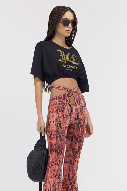 JC Just Cavalli T-shirt JC Just Cavalli T-shirt Black SFT049-SF894