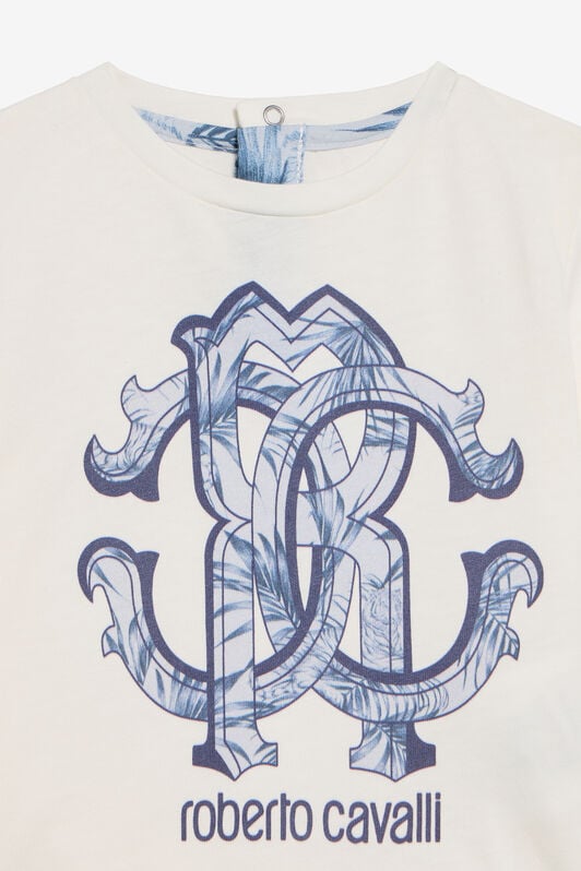 JU Kids T-Shirt With Monogram RC MILKY WHITE TJT647-JD001