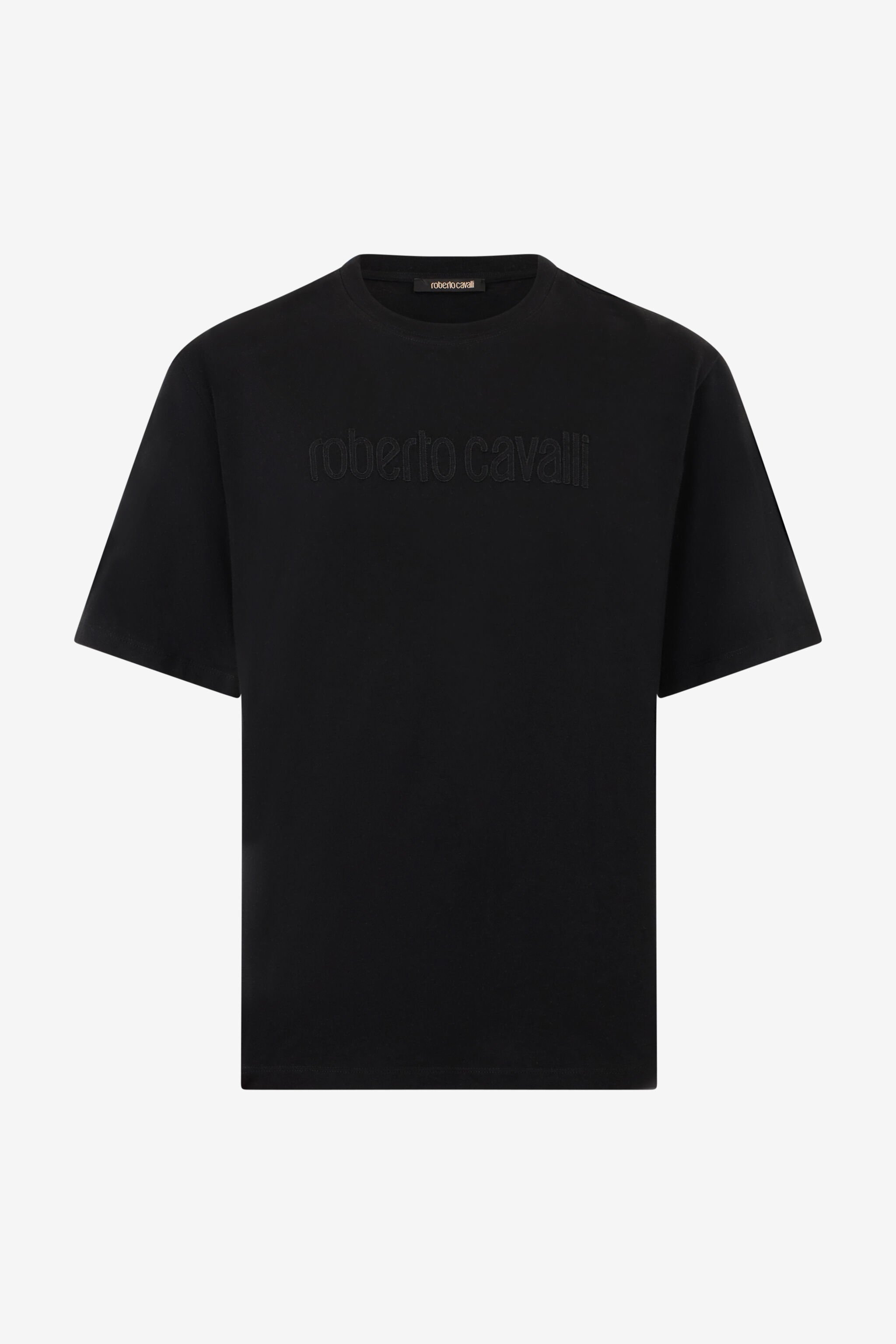 RC Black T-shirt with embroidered logo BLACK SOT60C-JD001