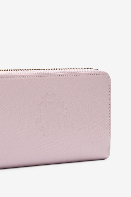 RC Portafoglio in pelle con Monogram RC Rosa OOA00B-PZ015