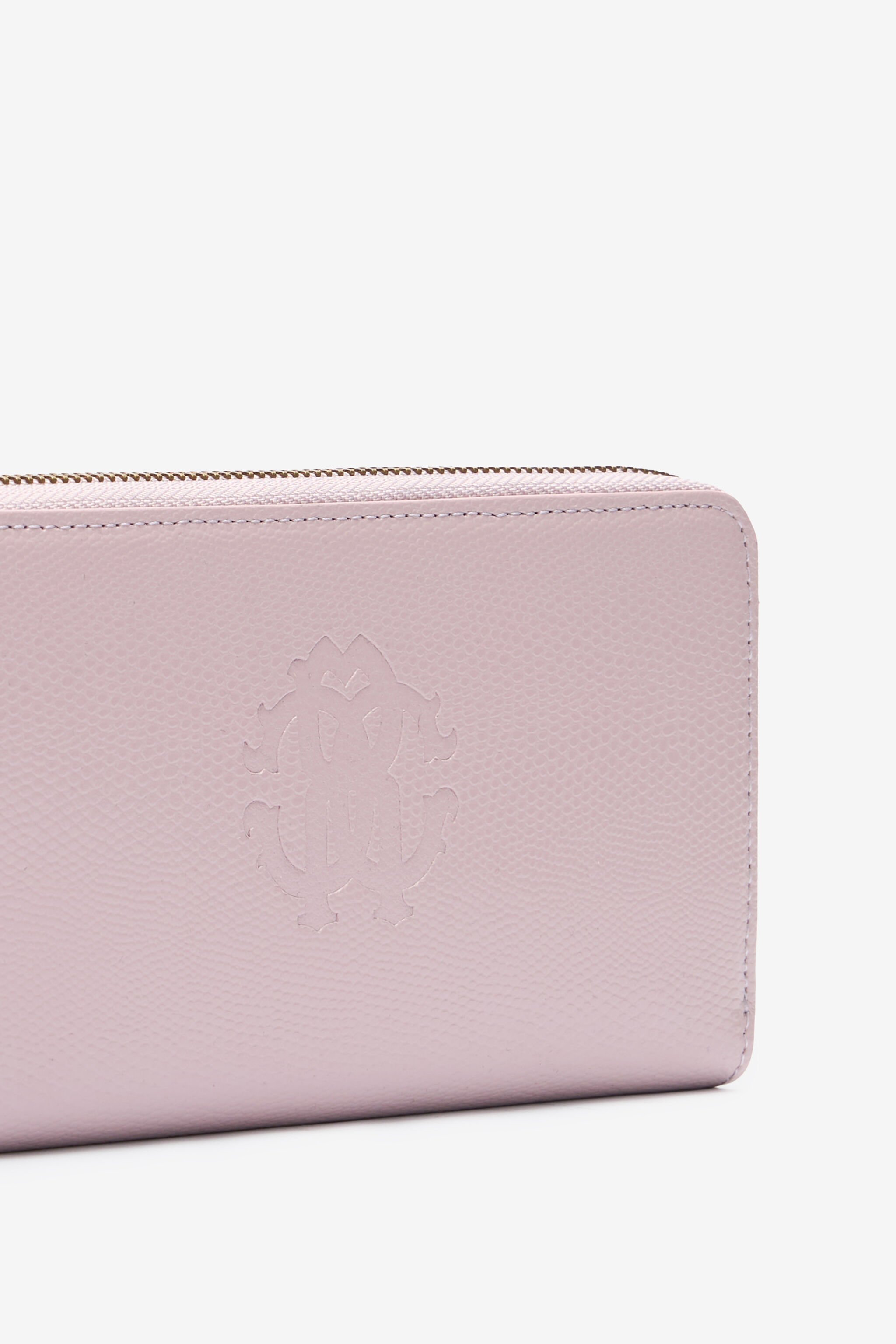 RC Portafoglio in pelle con Monogram RC Rosa OOA00B-PZ015