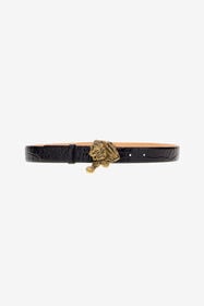 ${brand} Belt with gold buckle ${colorDescription} ${masterID}