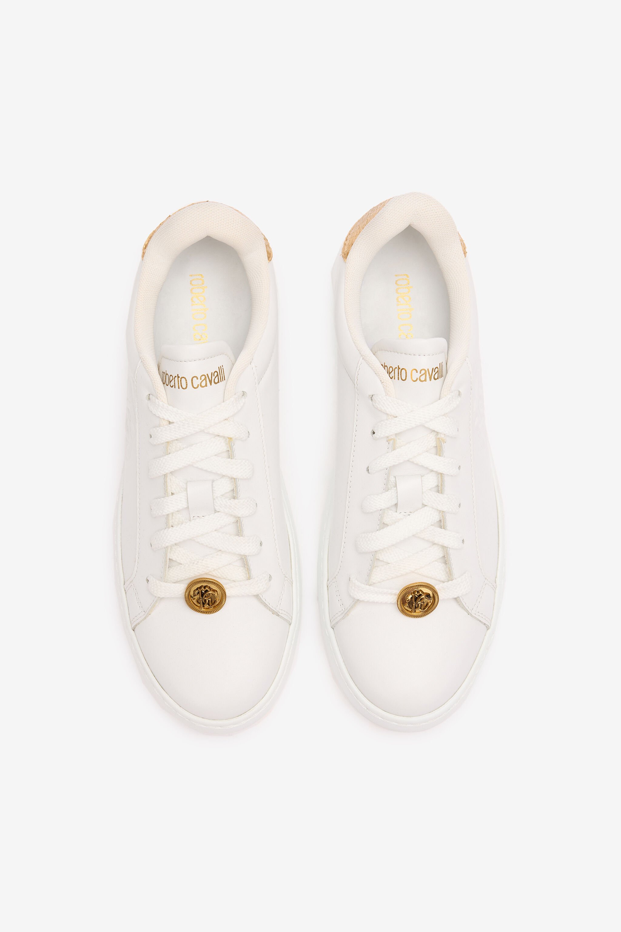 RC Sneakers With Snake Scale Back White UKS033-PZ95A