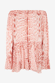 RC Jaguar Pink Print Mini Dress PINK XQT106-7HT23