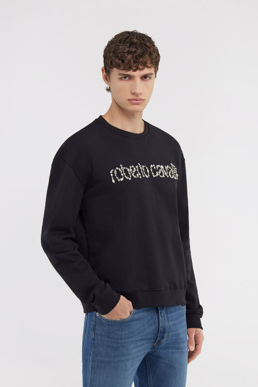RC Sweatshirt with Logo Schwarz NOT67B-CF052