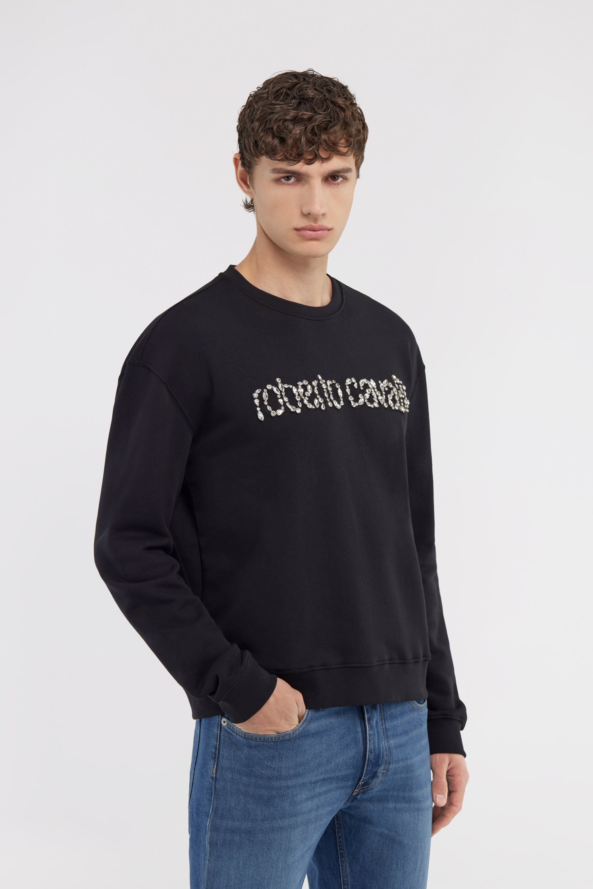 RC Sweatshirt with Logo Schwarz NOT67B-CF052