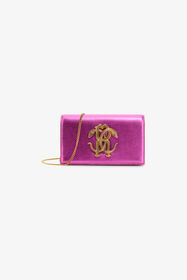 RC Shoulder bag with Monogram Mirror Snake Fuchsia SKB112-PN199