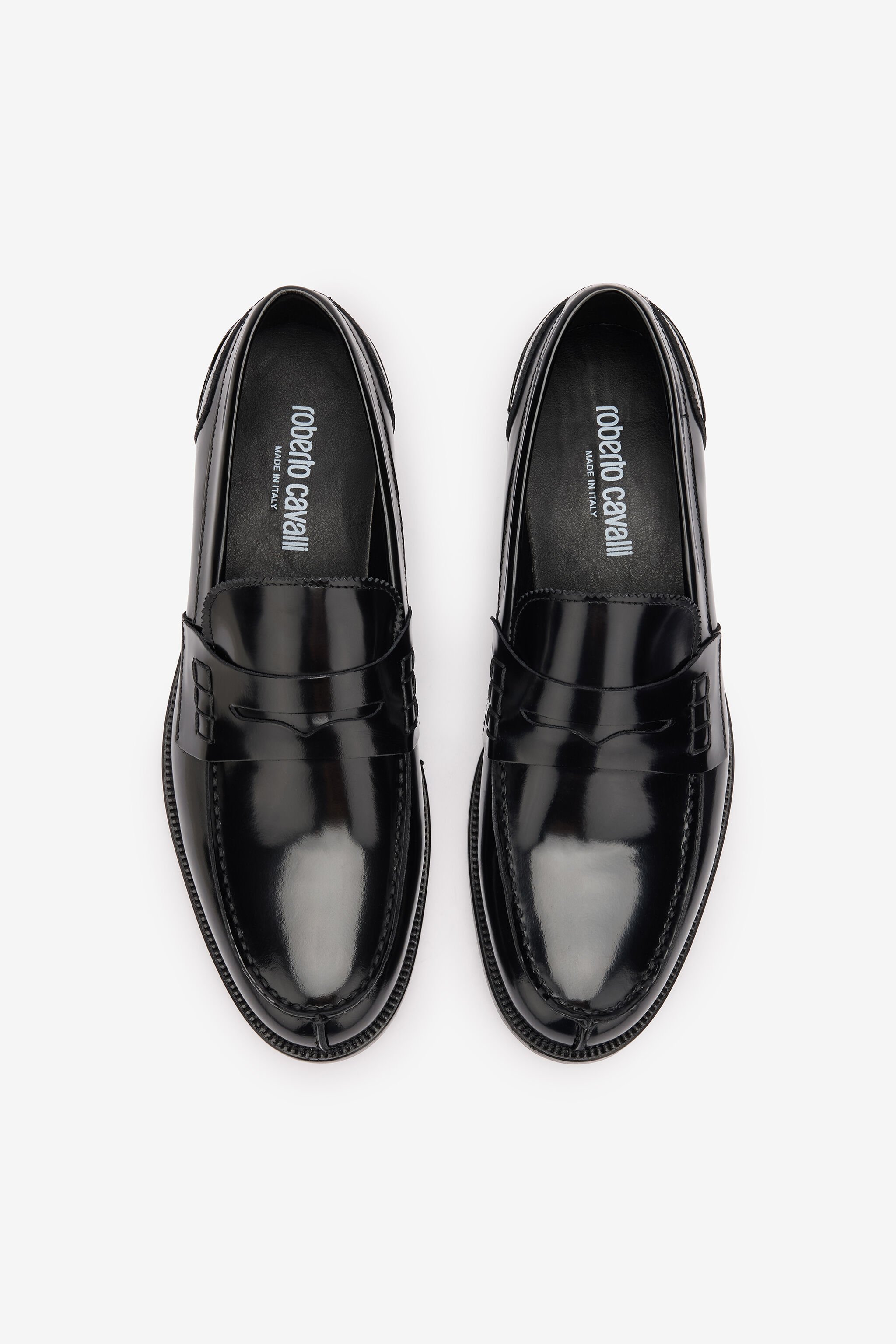 RC Mocassins Penny Effet Brillant Noir POS00I-PZ243