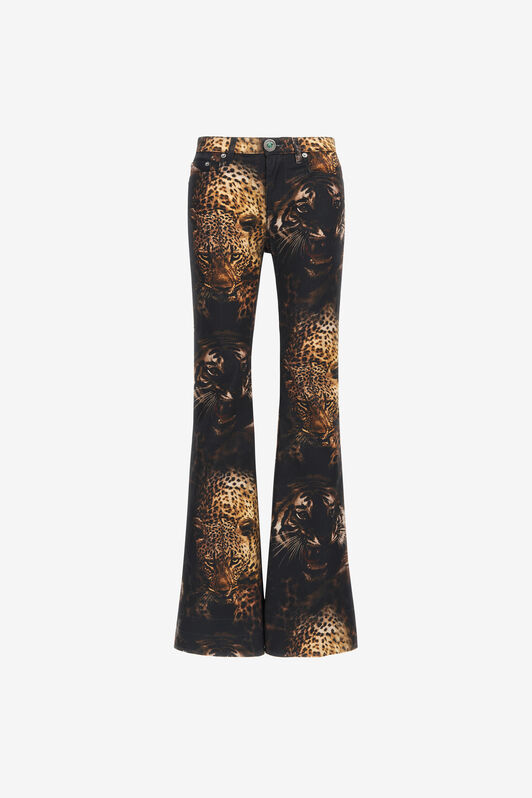 RC Jaguar print jeans Dark brown RWJ205-DAI14