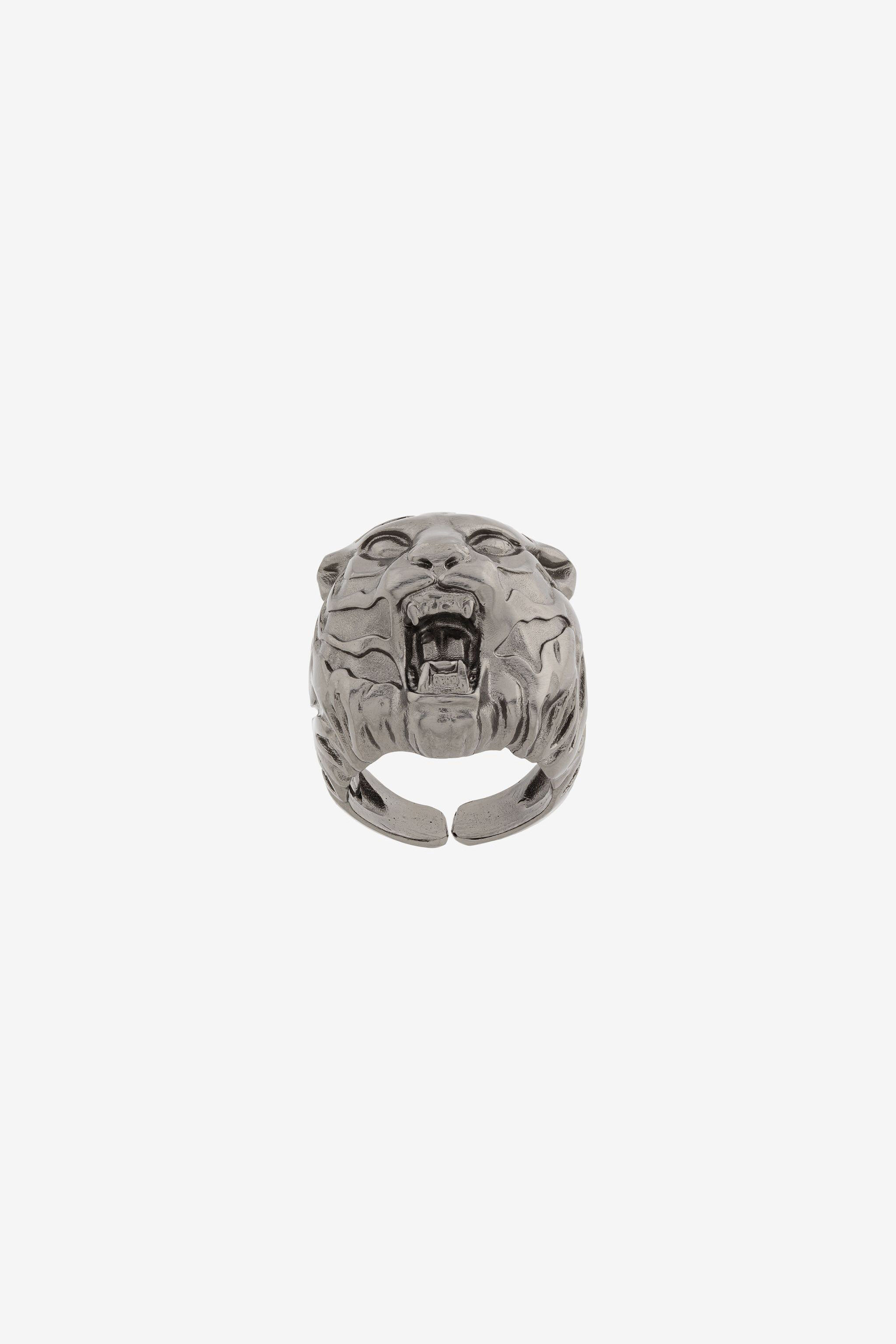 RC Tiger Head Ring Silver OKG024-AM001