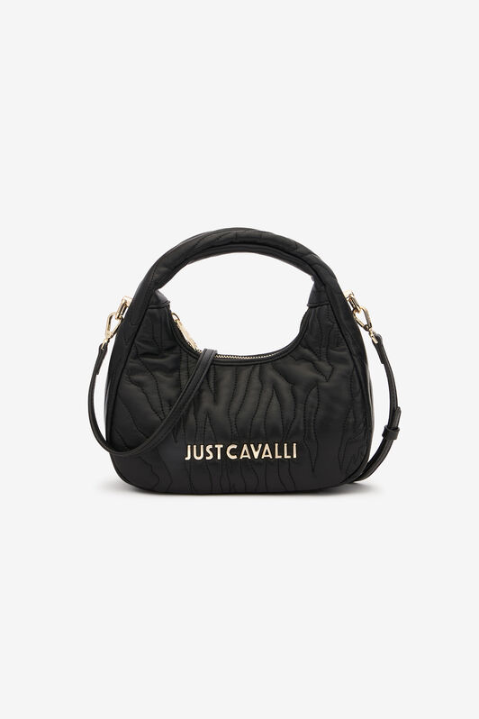 JC Sac Hobo Surpiqué Avec Logo Noir UFB069-UF438