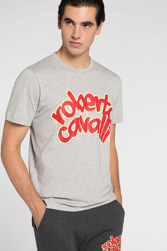 RC Logo-Print T-Shirt Gray JST60A-JD064