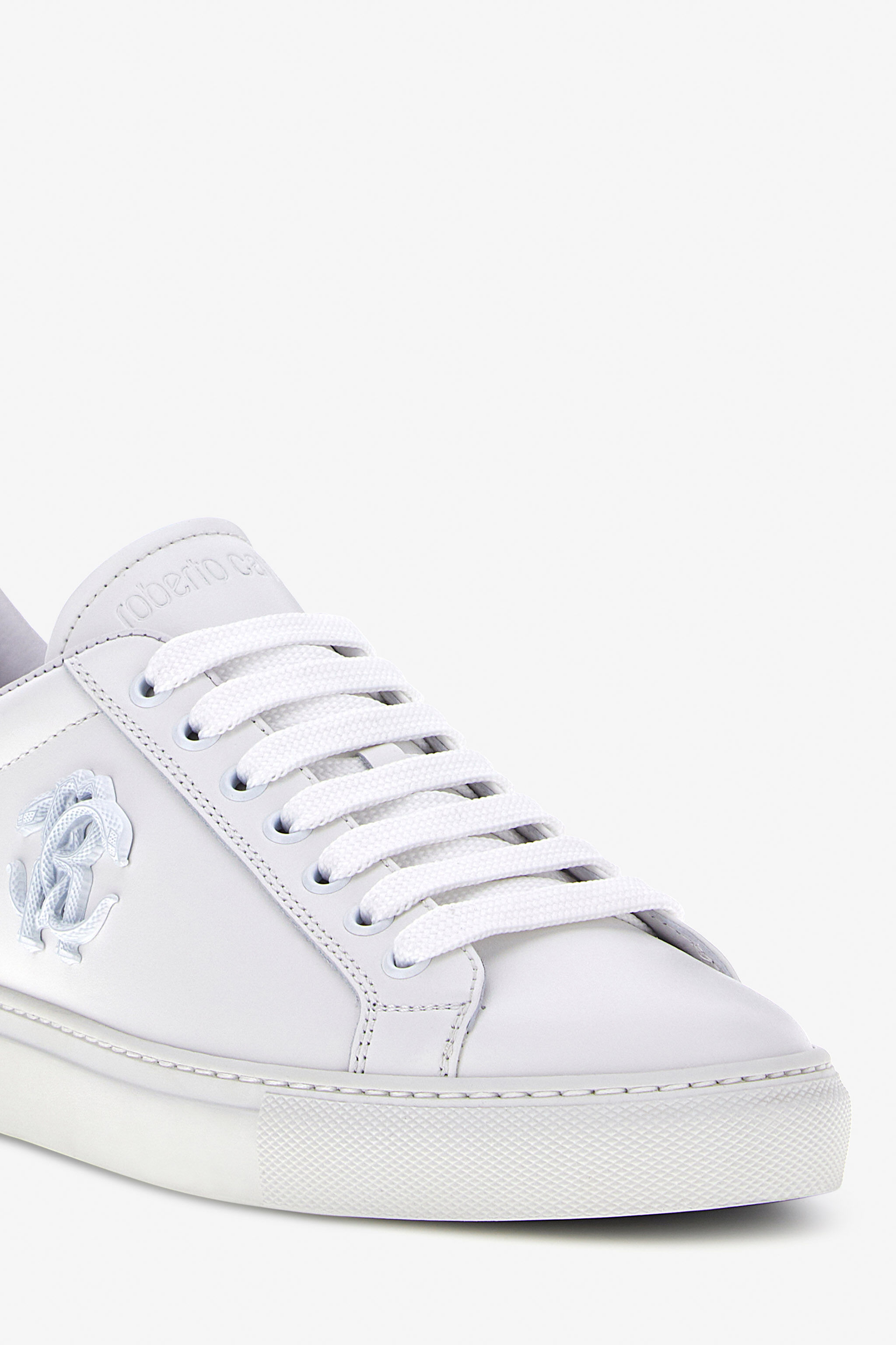 RC Sneakers con Monogram RC Bianco/Argento SKS031-PZA90