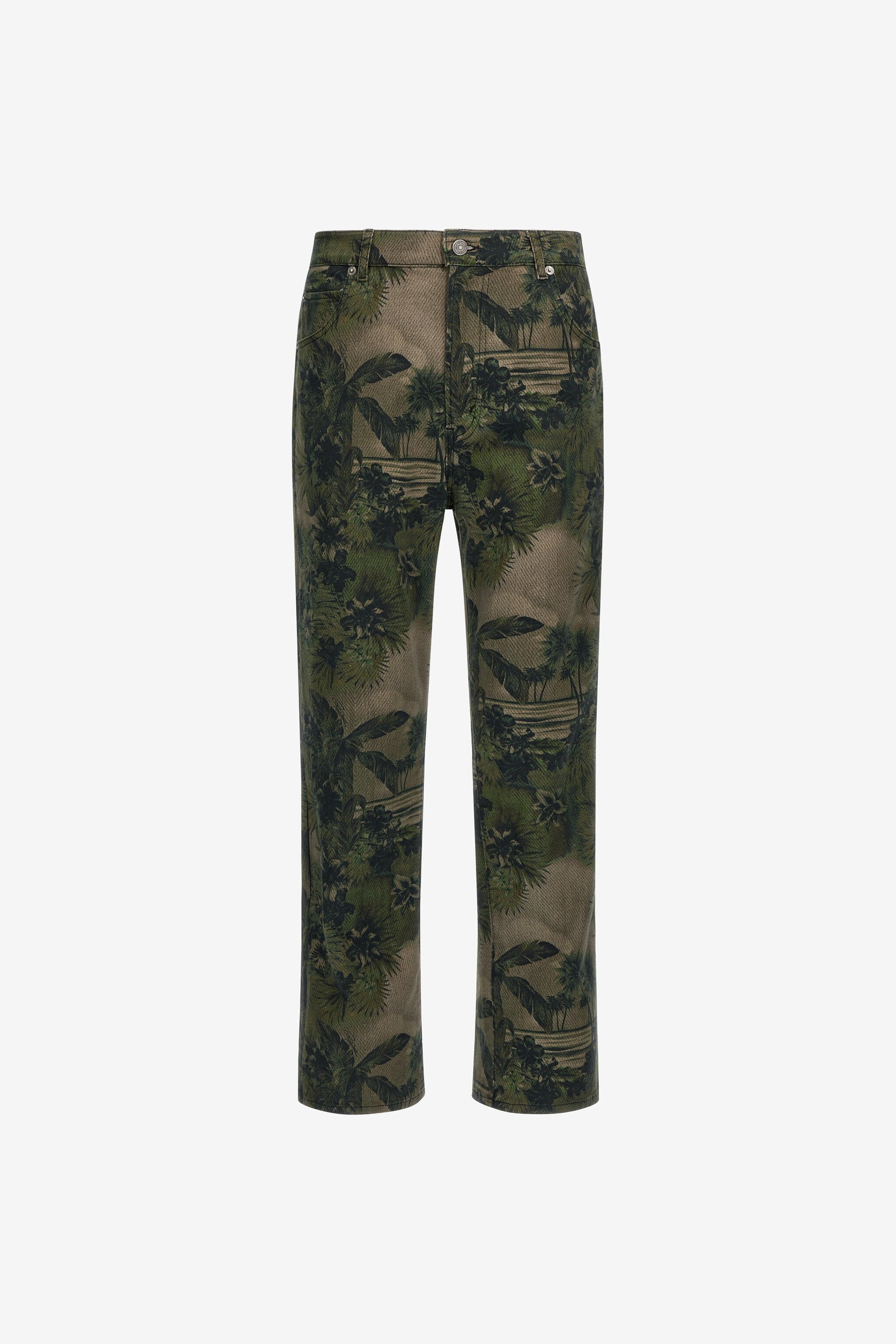 RC Pants with Hawaii Green print Dark green SRJ210-4NI84