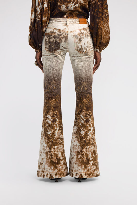 RC Appaloosa Print Jeans Marrón TKJ205-DAN09