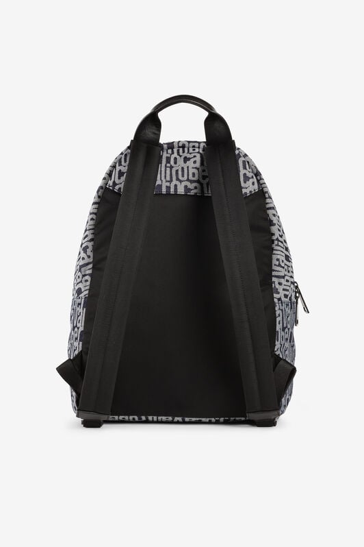 RC Mochila de tejido vaquero con logotipos de jacquard Azul oscuro/Gris oscuro RRB002-FKJ01