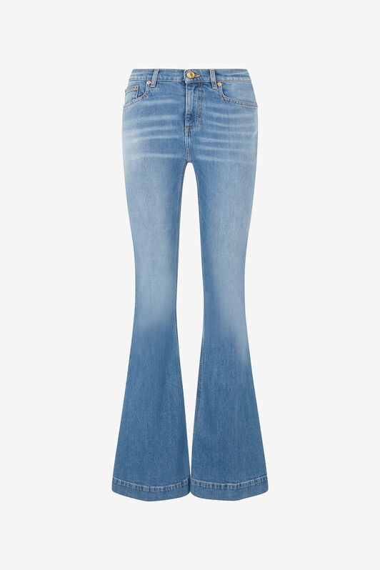 RC Flared Jeans With Mirror Snake Monogram BLU SCURO 193921 UKJ205-DS001