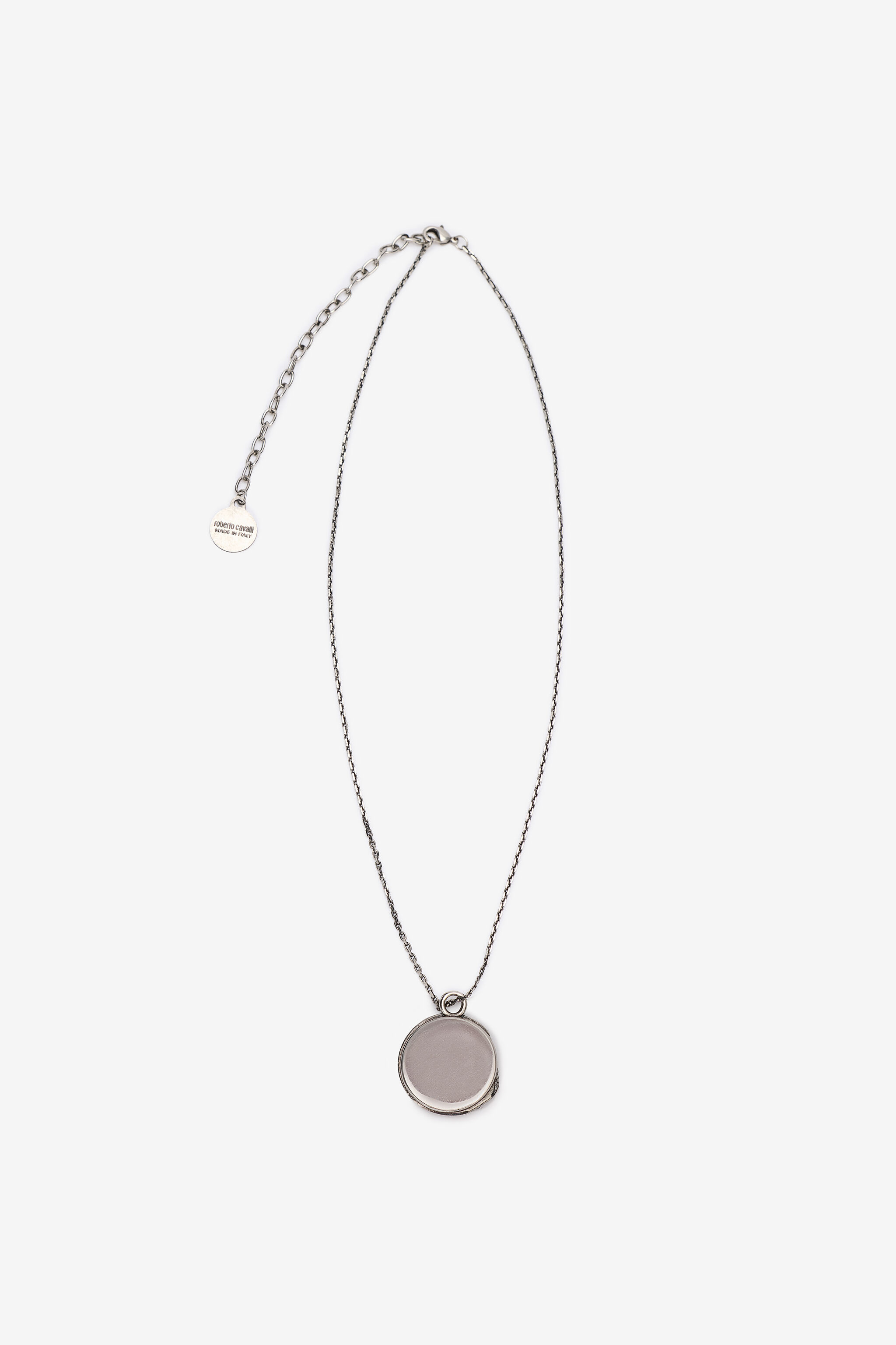 RC Collar Con Serpiente Y Logotipo Plata URG002-AM258