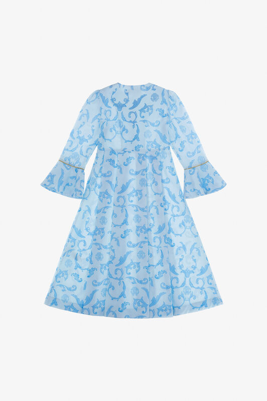 JU Printed Dress Light blue SJT180-7ML96