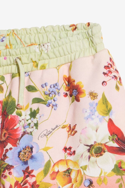 JU Miami Flowers Print Shorts JU Miami Flowers Print Shorts GREEN/FUXIA WJT21M-5OR64