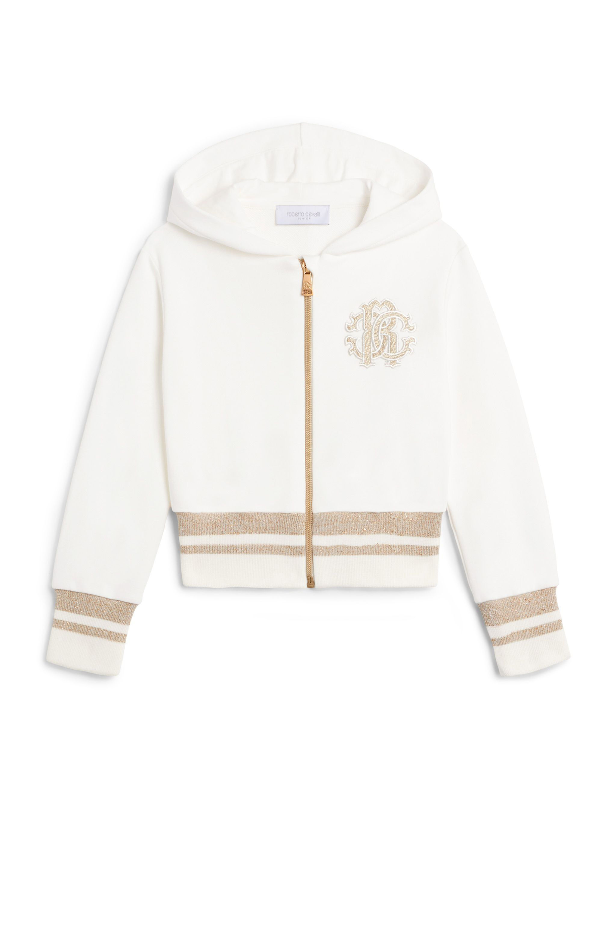 JU Felpa con Monogram RC MILKY WHITE JJT908-CF054