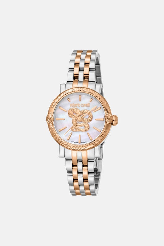 RC Roberto Cavalli by Franck Muller Snake watch Silver/Rose gold RALG59-IG131