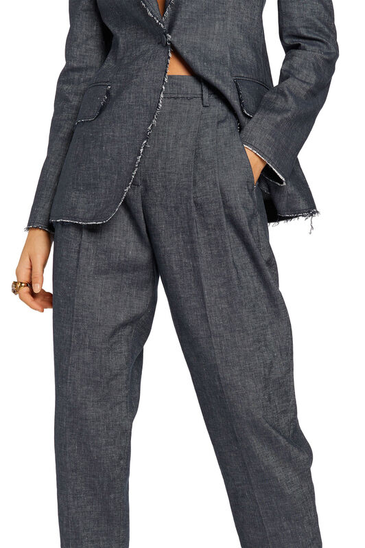 RC Pantaloni cropped effetto denim Blu scuro MQT201-CE048