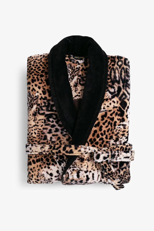 HO Jaguar Skin Print Bath Robe JAGUAR SKIN VALH10-IH019