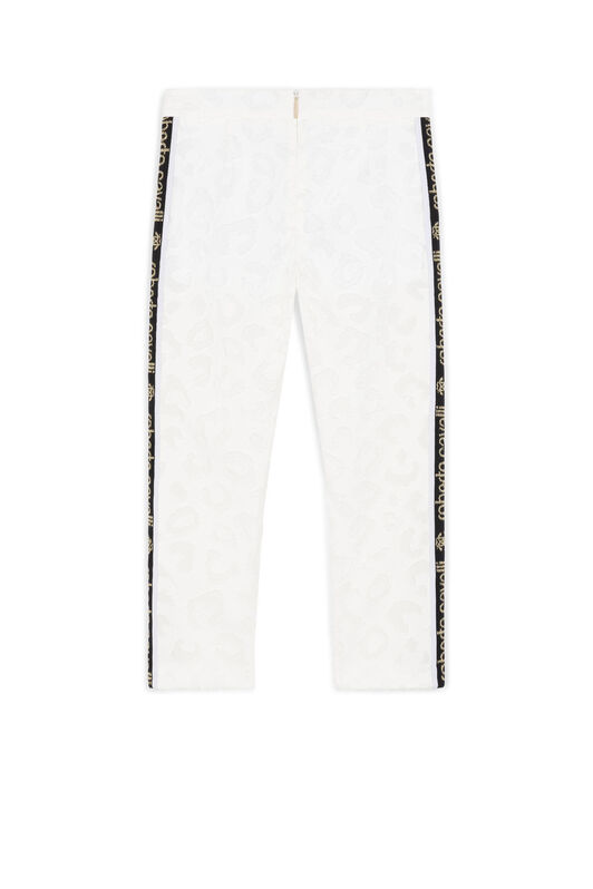 JU Leopard-Jacquard Trousers JU Leopard-Jacquard Trousers WHITE KJT200-DV002