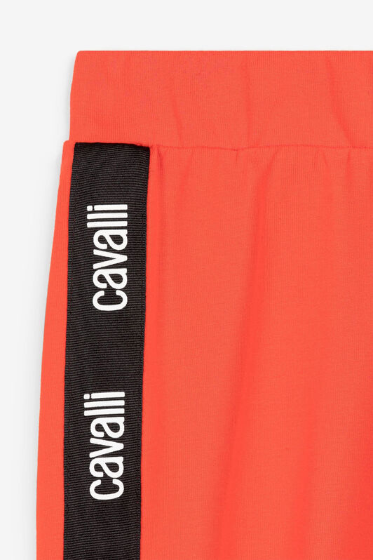 JU Jogginghose mit Logo-Streifen Orange OJT279-ISA2J