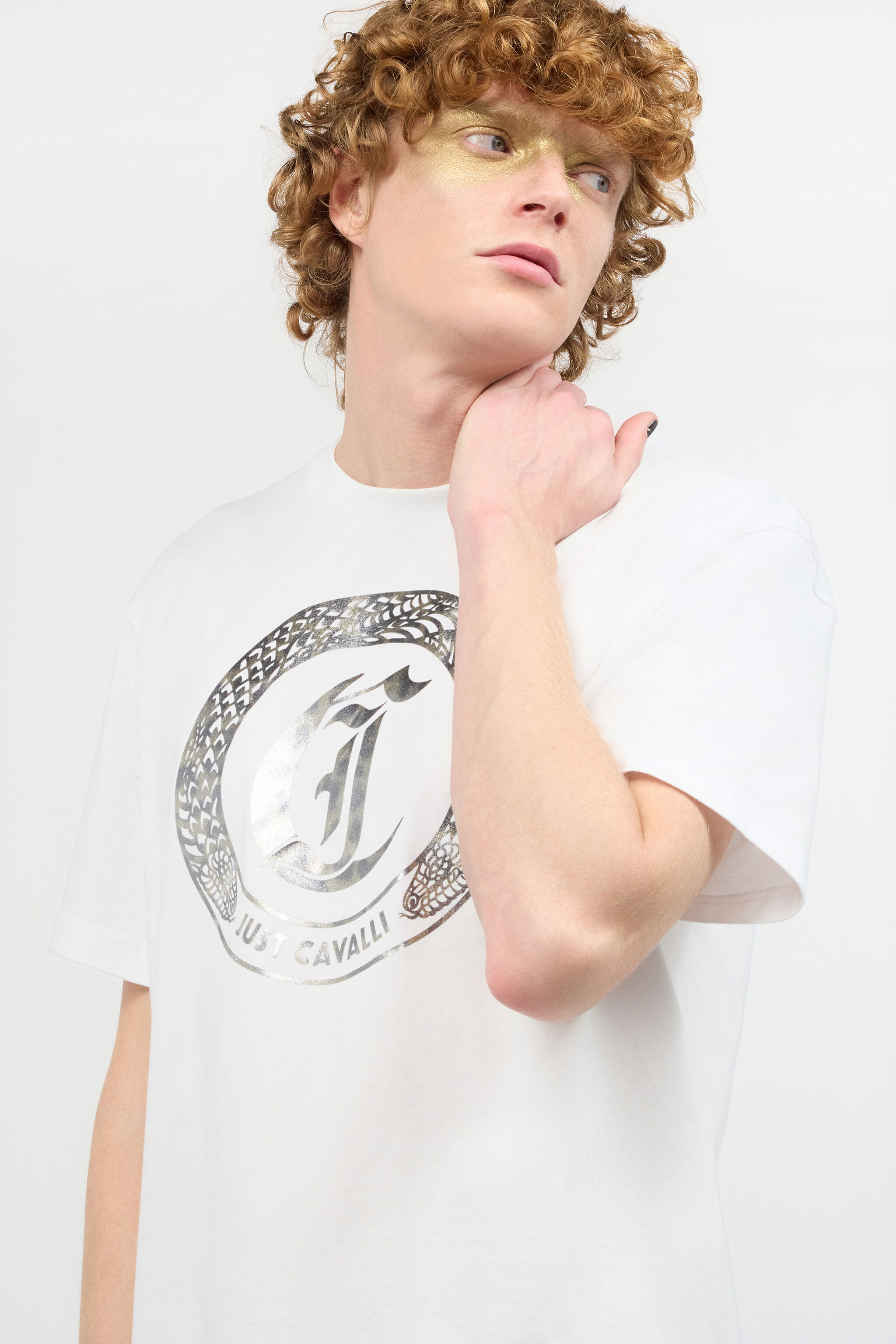 JC T-Shirt Mit Logo-Print Vorn Weiß UFT065-UF085