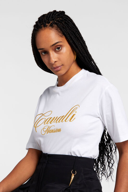 RC Logo-Embroidered Cotton T-Shirt RC Logo-Embroidered Cotton T-Shirt White OKT61A-JD060