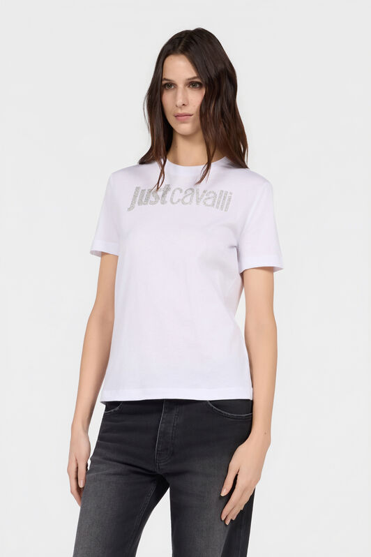 JC Weißes T-Shirt Mit Logo JC Weißes T-Shirt Mit Logo 737 KELP + 348 GRAPE VFT192-VF315