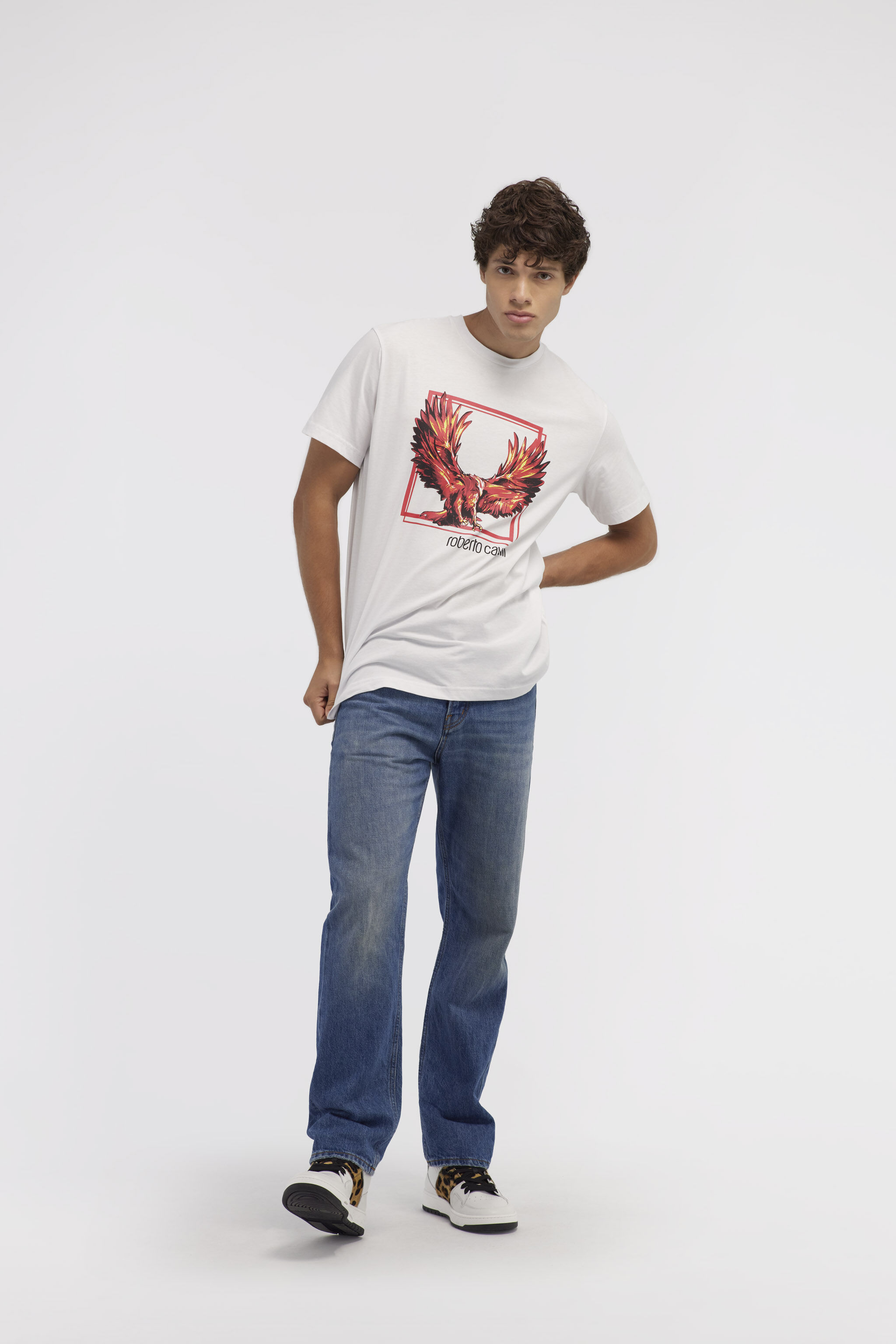 RC T-shirt with Eagle logo and print White NOT60E-JD060