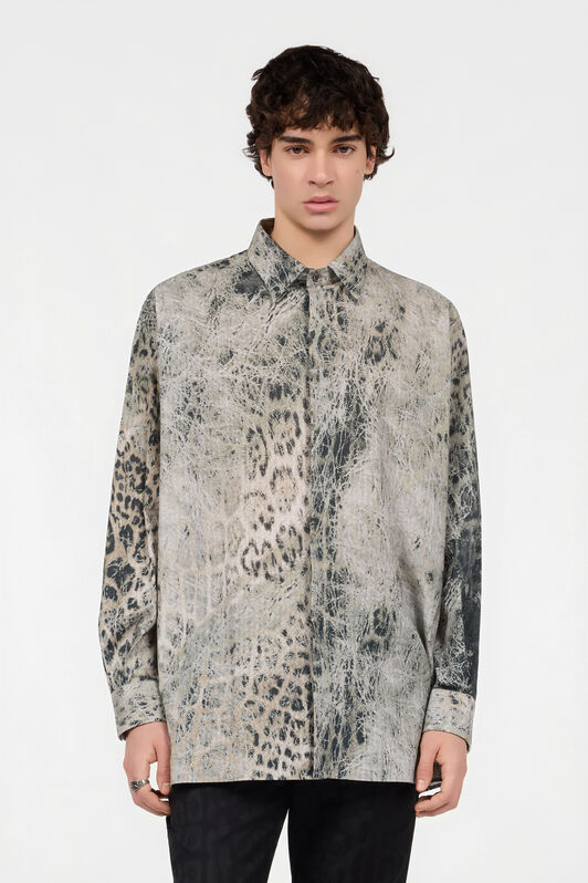 RC Camicia Stampa Jaguar RC Camicia Stampa Jaguar GREY/BLACK XNT720-CHR30