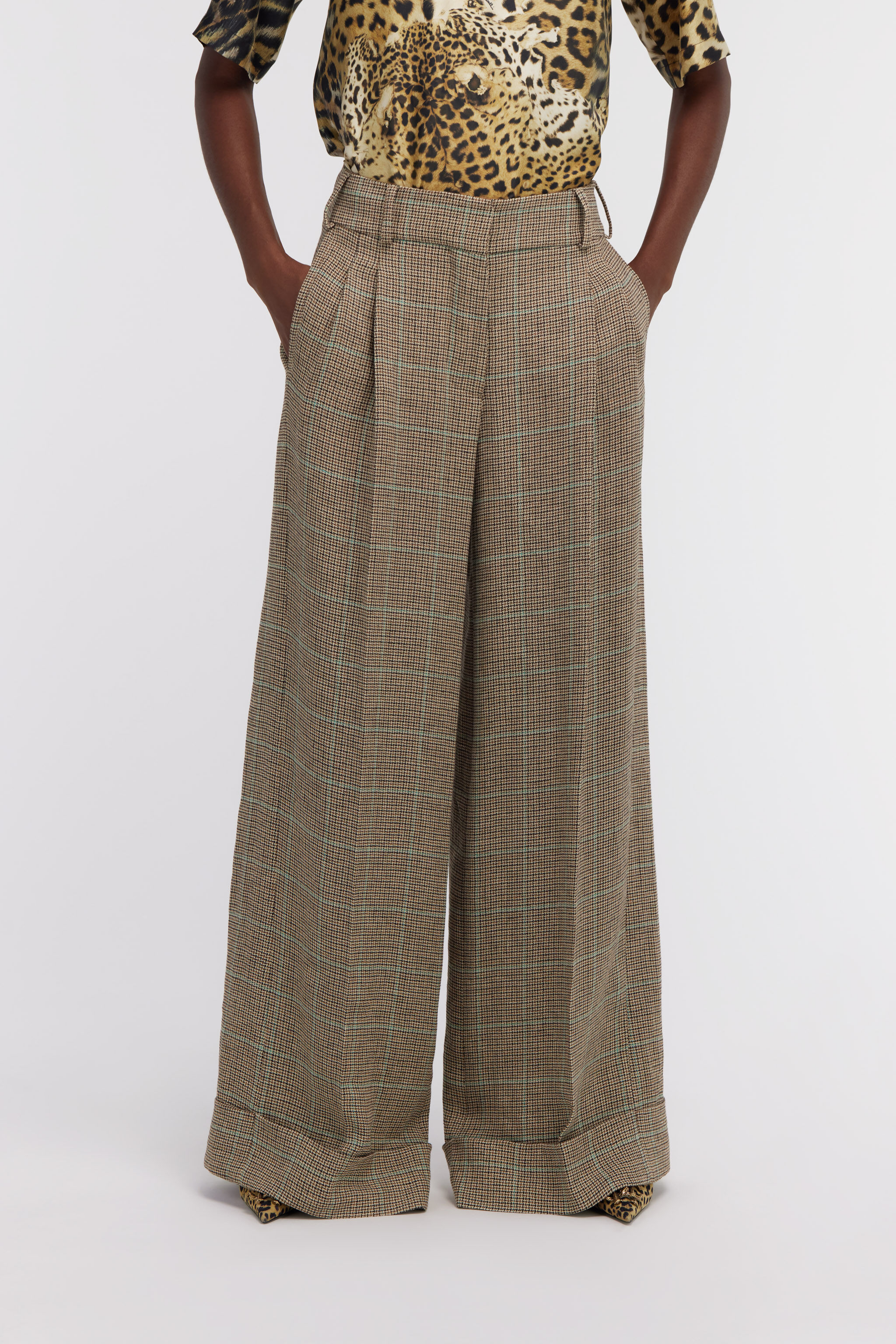 RC Palazzo trousers Light Brown SKT203-GA004