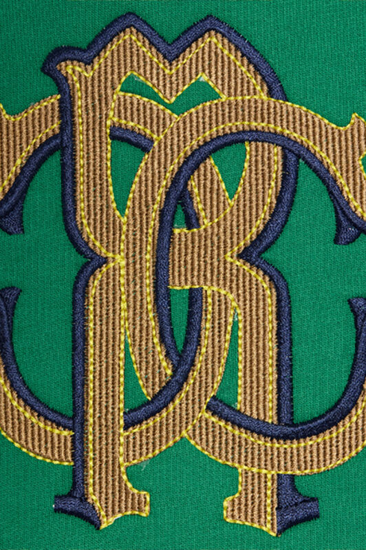 JU Felpa Verde Con Monogram RC GREEN VJT693-CF050
