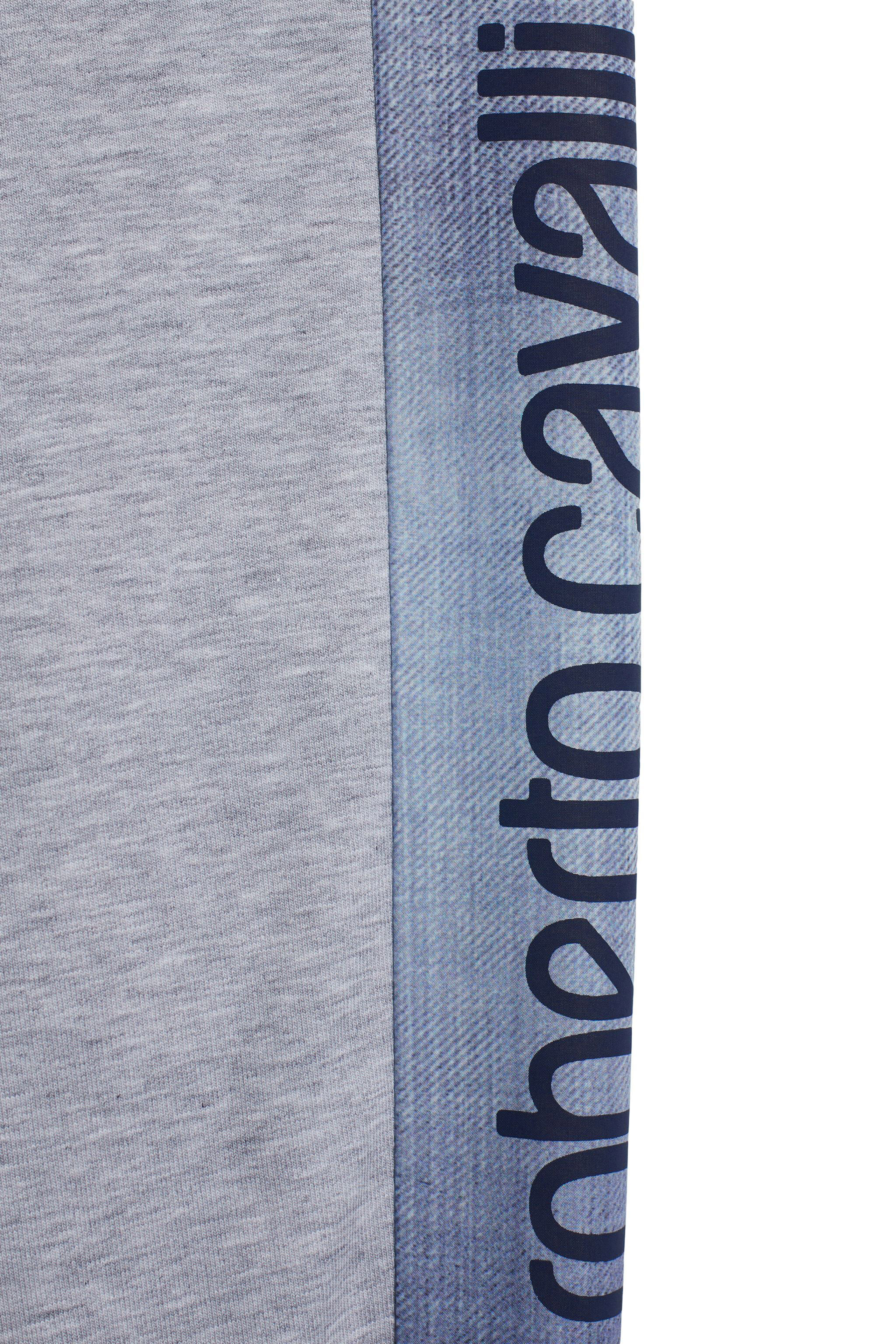 JU Denim stripe trackpants GREY MELANGE IJT254-CF042