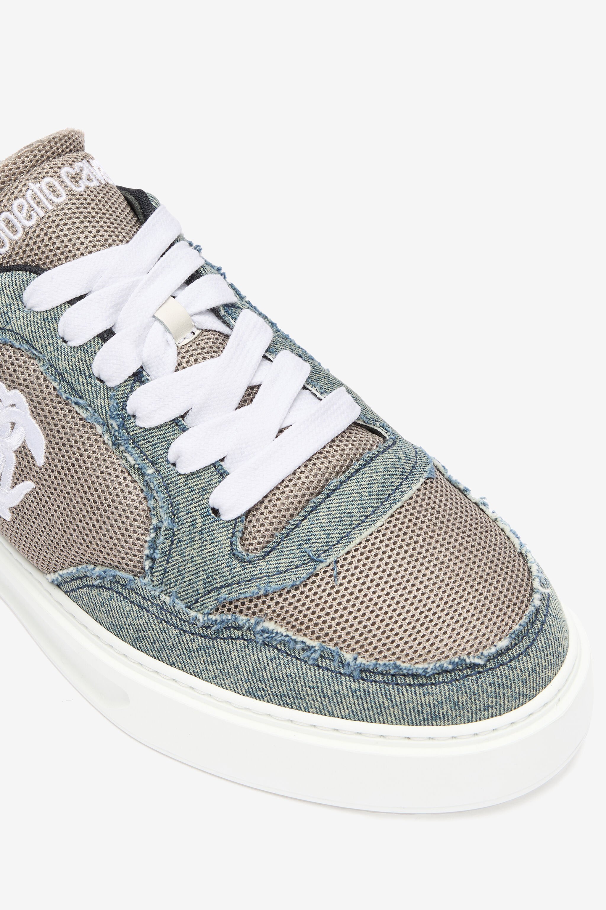 RC Denim And Mesh Sneakers Gray URS076-DL001