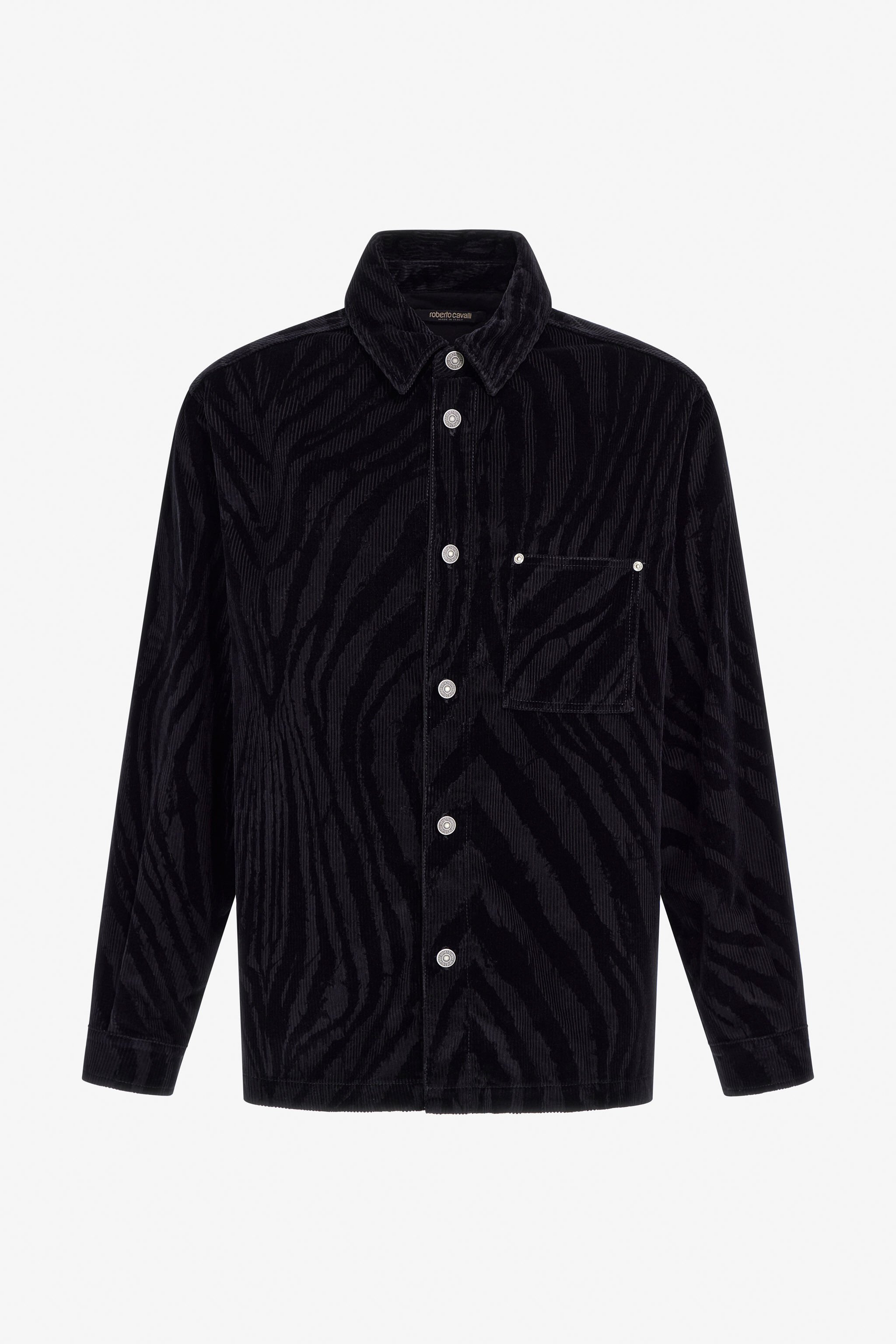 RC Zebra print Shirt Schwarz TRT775-VKB79