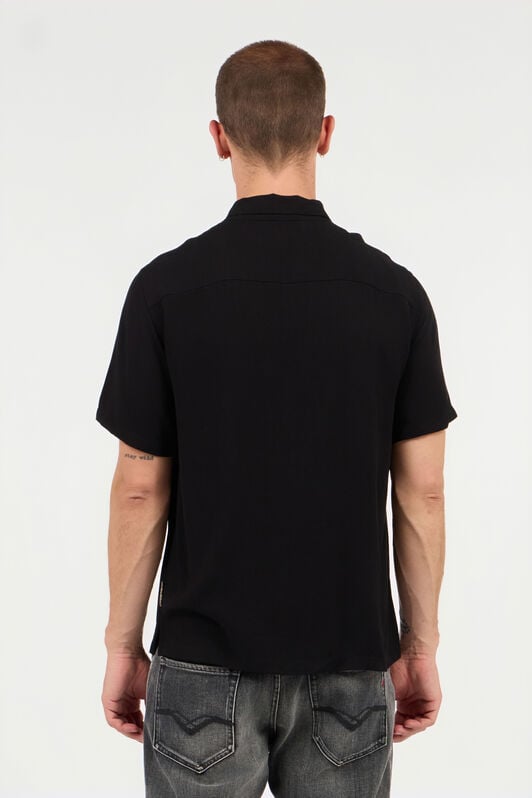 JC T-Shirt With Top-Stitched Logo BLACK UFT059-UF079