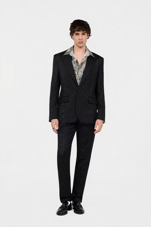 RC Black Jacquard Tailored Jacket BLACK XNT406-TJ033