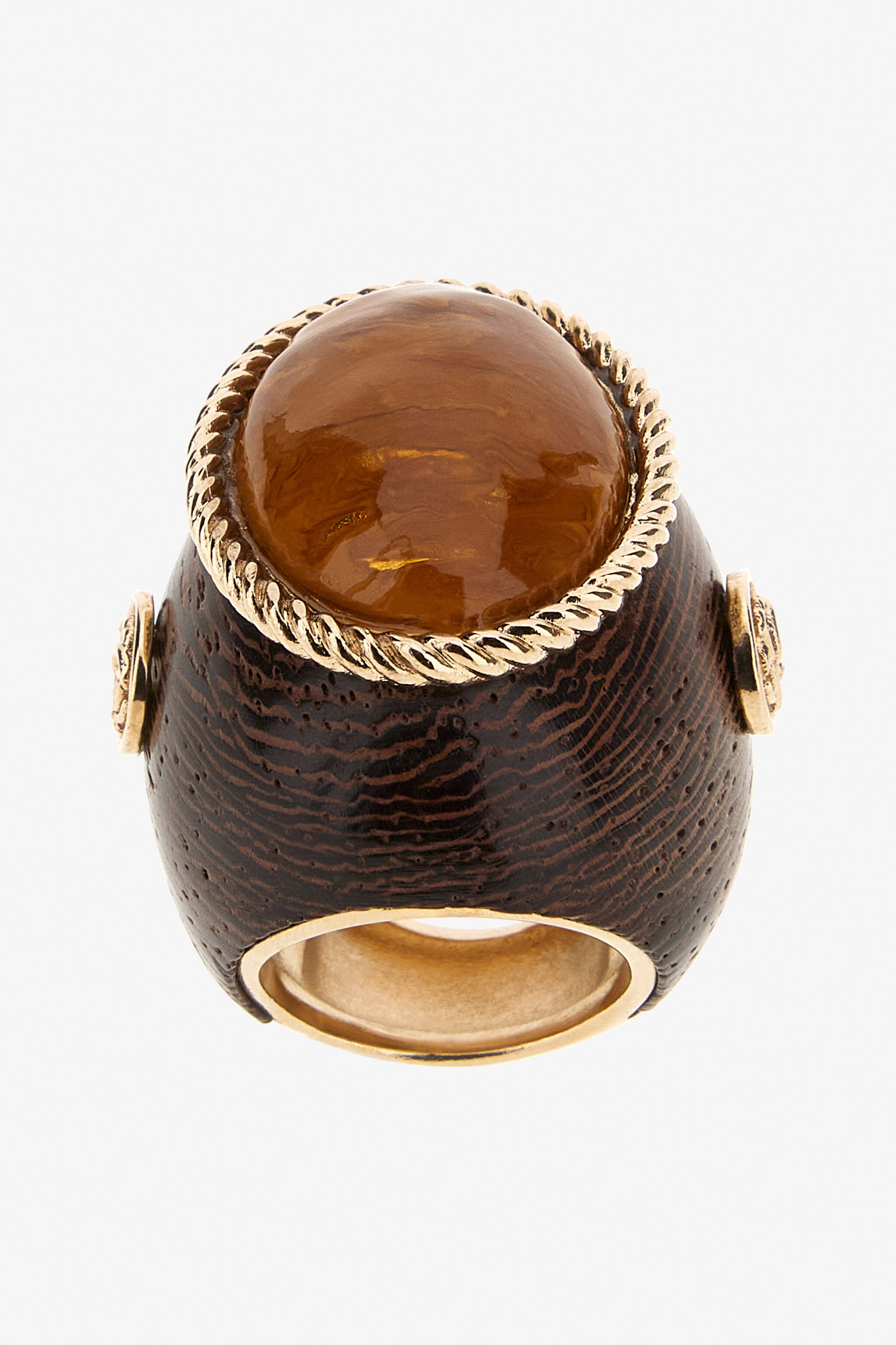 RC Ring with stone Brown SWG013-AM014