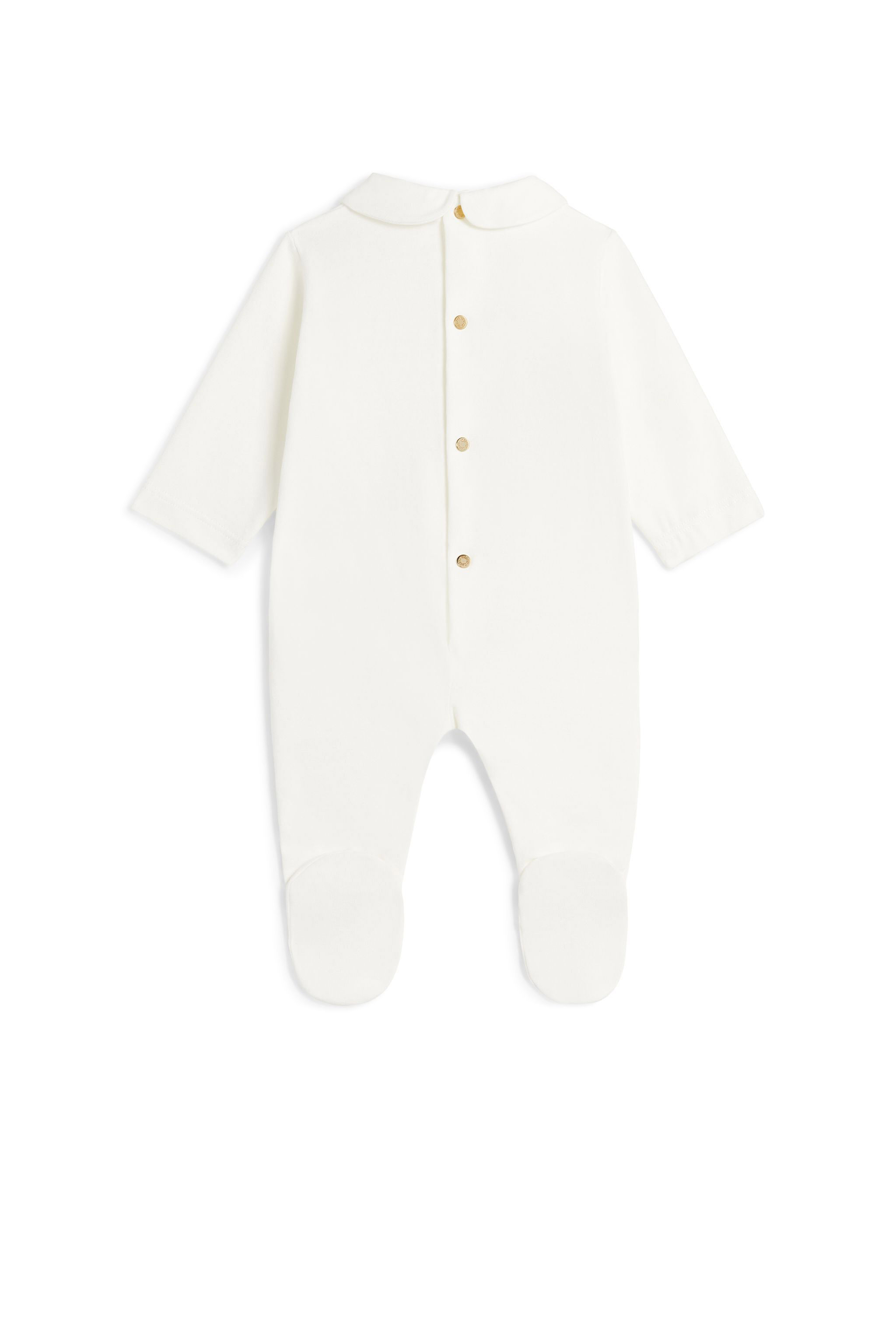 JU Cavalli Mania RC Monogram-Print Romper Set MILKY WHITE/GOLD MJT80B-JV025