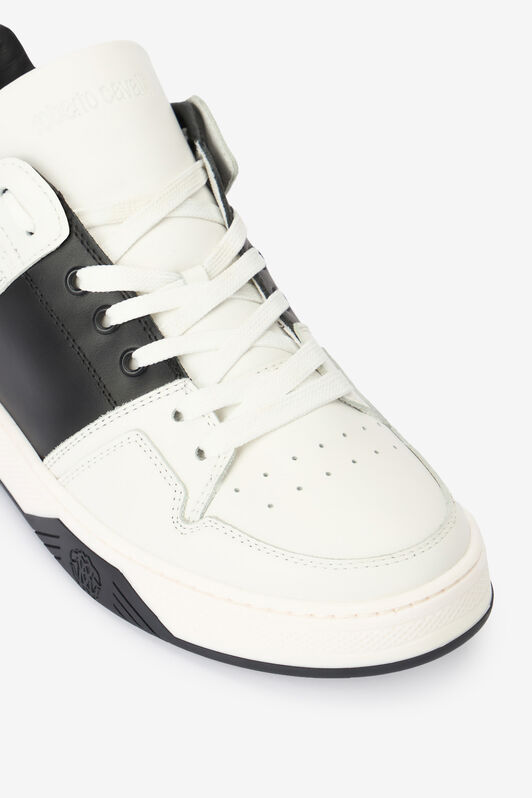 RC Bicolour low-top sneakers with logo Black/White SRS046-PZA90