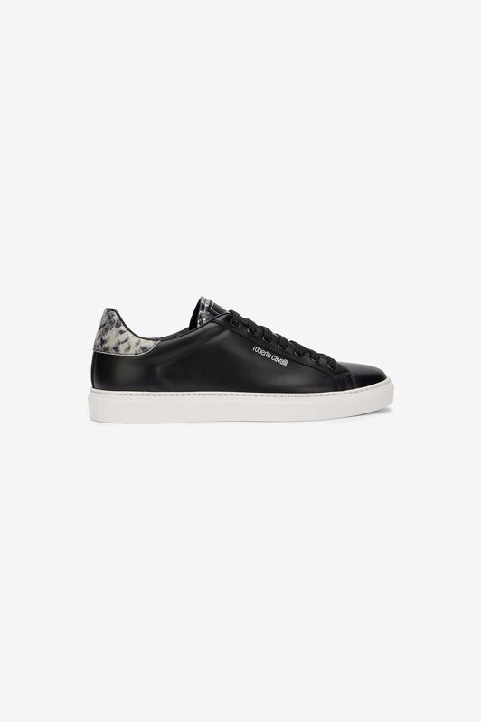 RC Zapatilla Negra de Piel con Detalle Efecto Serpiente RC Zapatilla Negra de Piel con Detalle Efecto Serpiente BLACK/ROCCIA SOS00A-PZ598