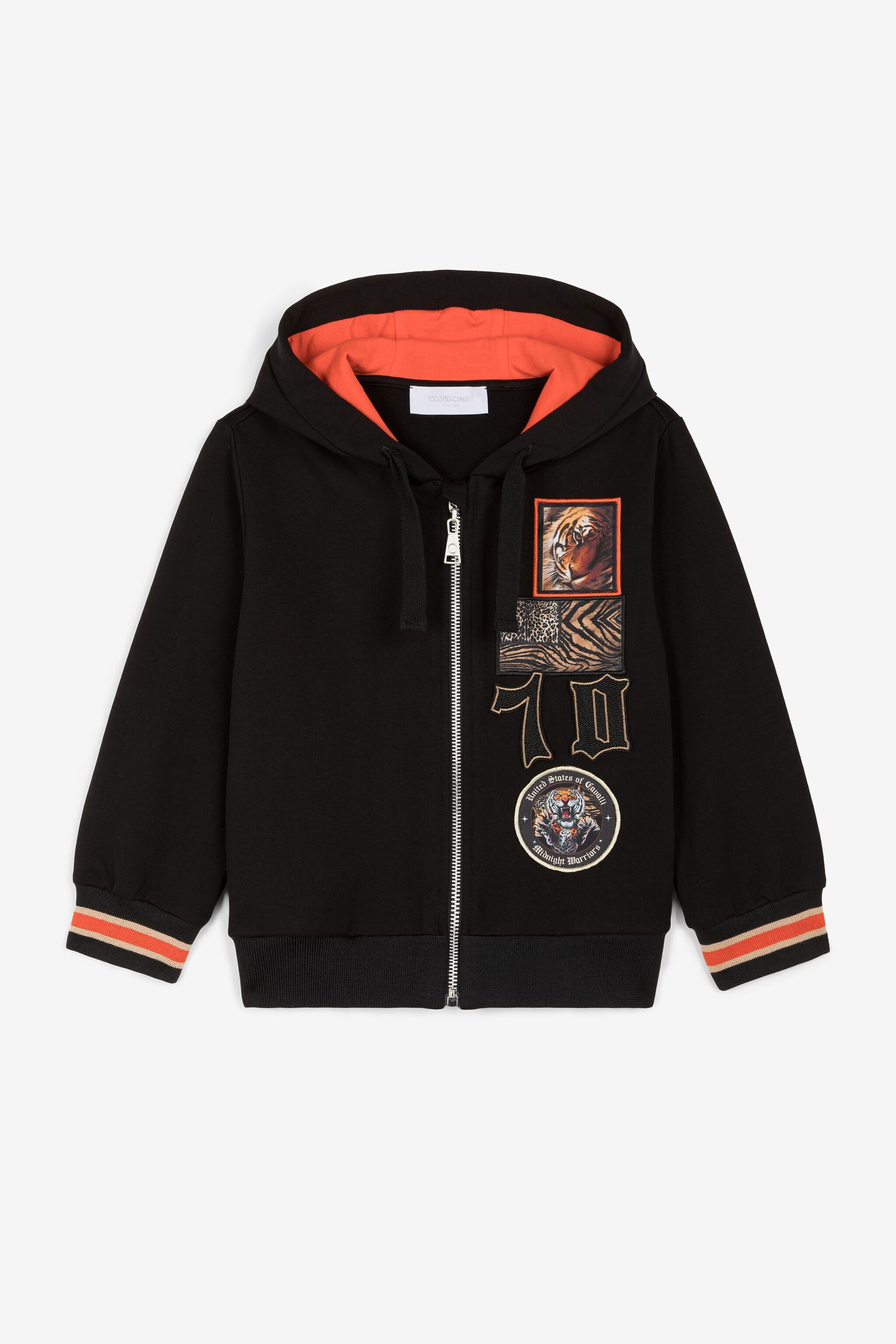 Roberto cavalli zip hoodie outlet