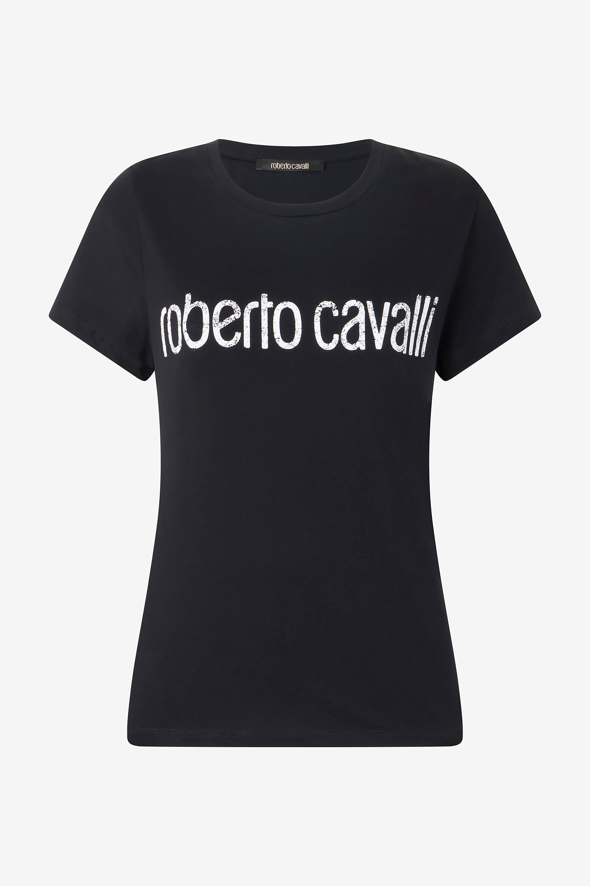 RC Camiseta Con Logotipo Efecto Usado Negro POT60C-JD060