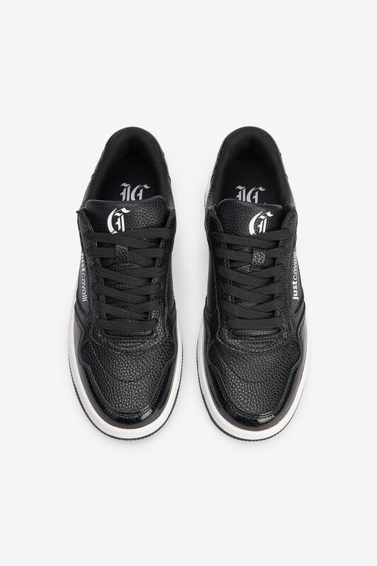 JC Sneaker in schwarzem, gehämmertem Effekt mit Logo 003+929 VFS085-VF613