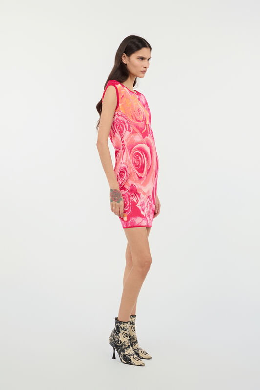RC Mini-Robe À Imprimé Garden Rose Fuchsia UKM102-MI011